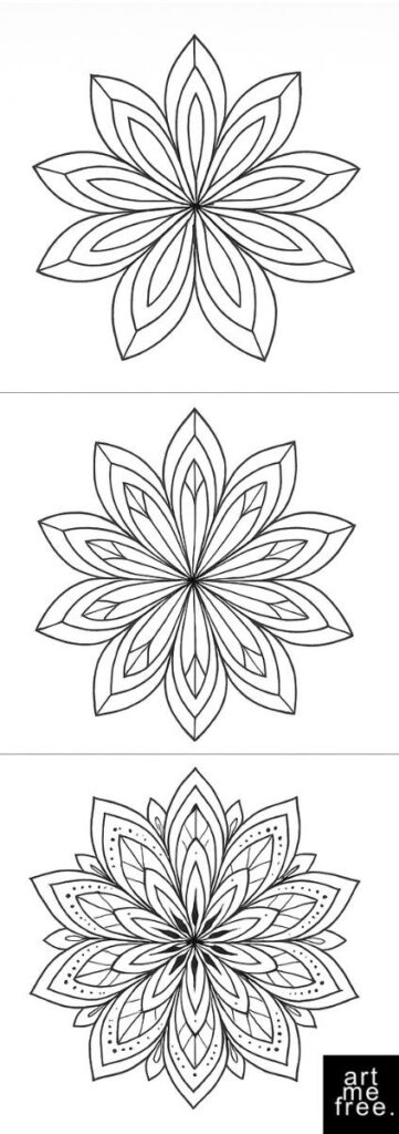 step-by-step mandala