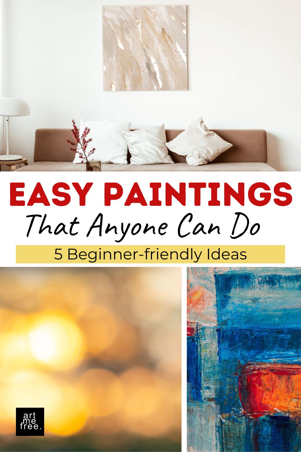 simple, beginner-friendly painting ideas