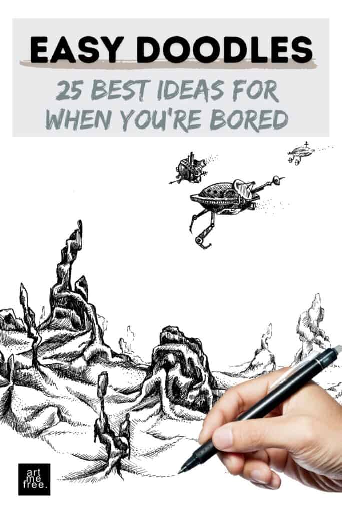 25 Easy Doodles to Draw When You’re Bored - artmefree.