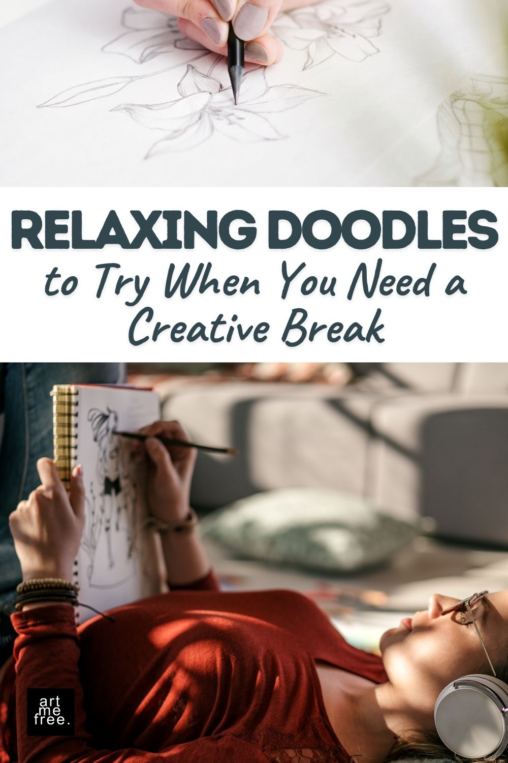 relaxing doodles to try when you want to de-stress