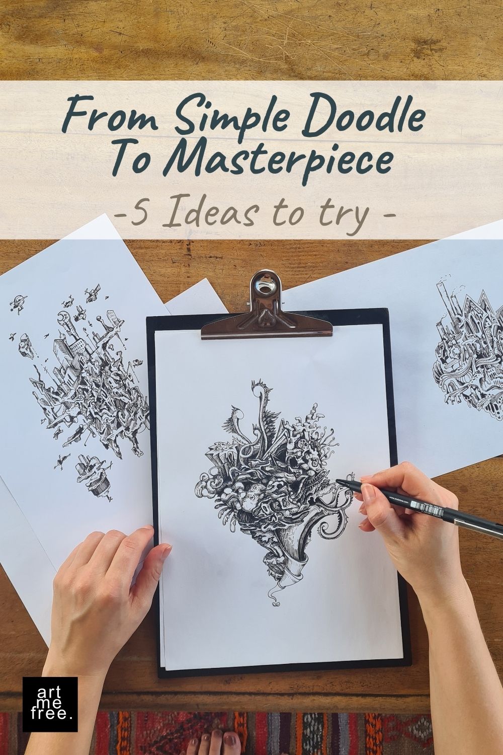 simple doodle ideas turned into masterpieces