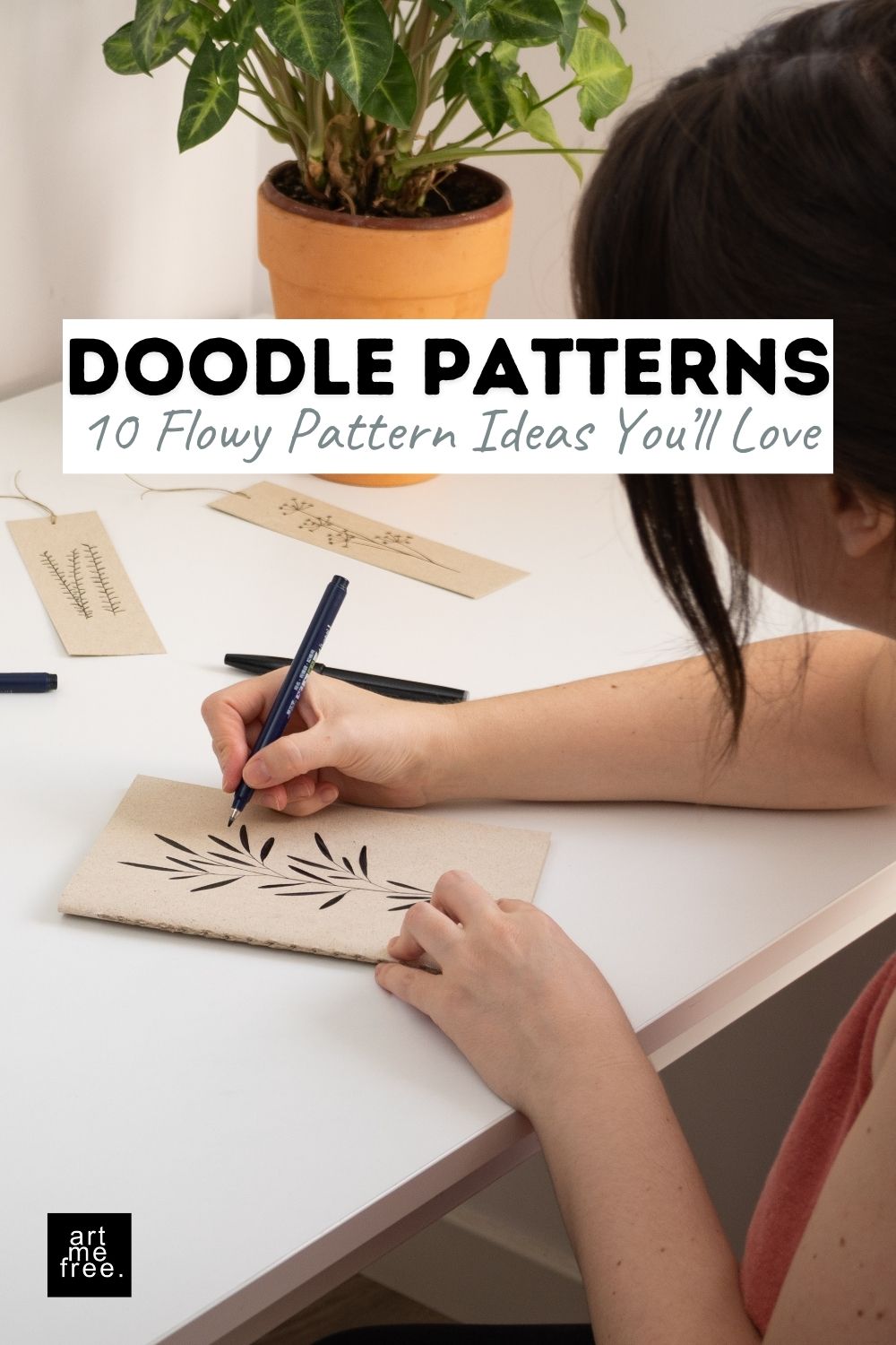 simple flowy doodle patterns