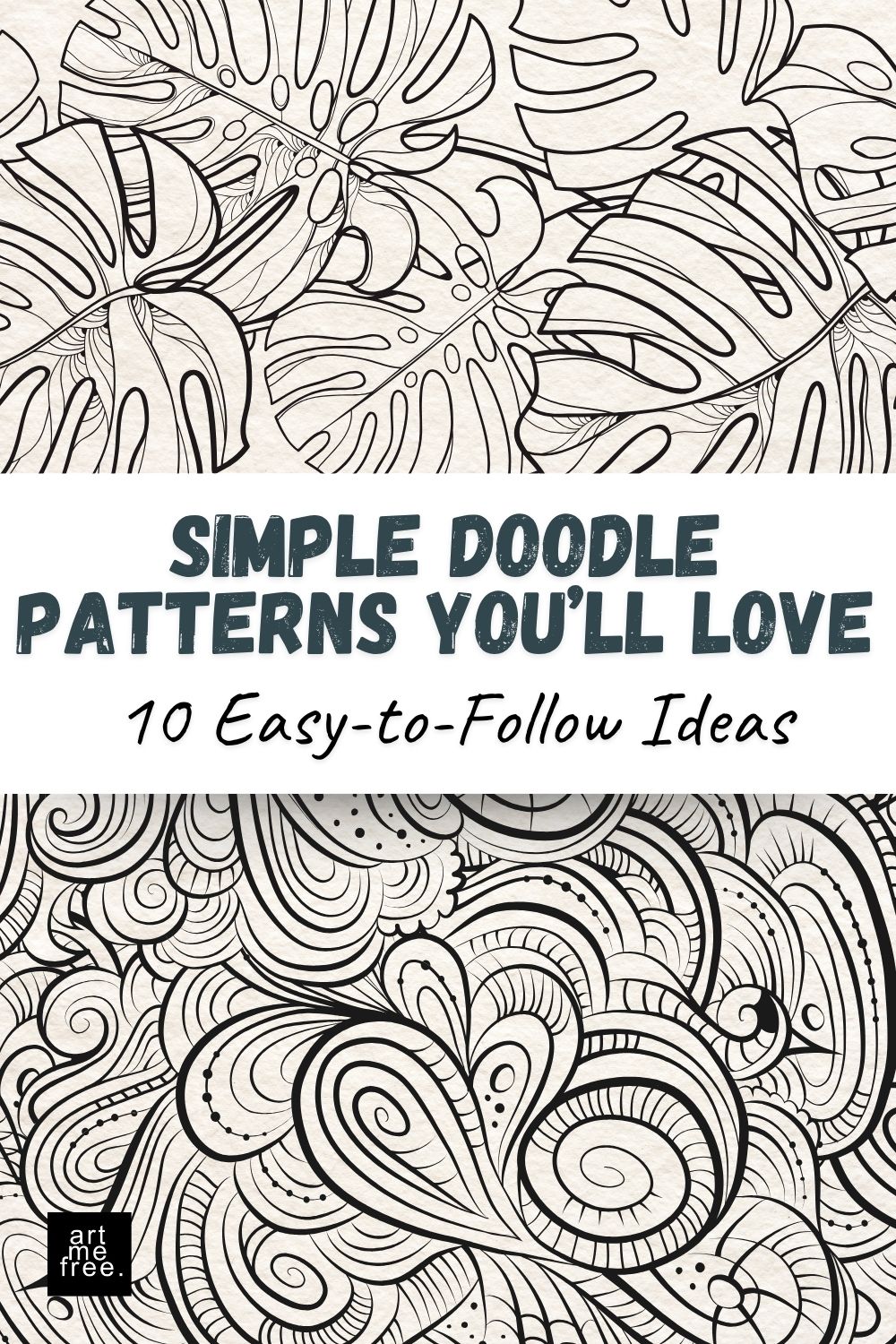 simple flowy doodle patterns