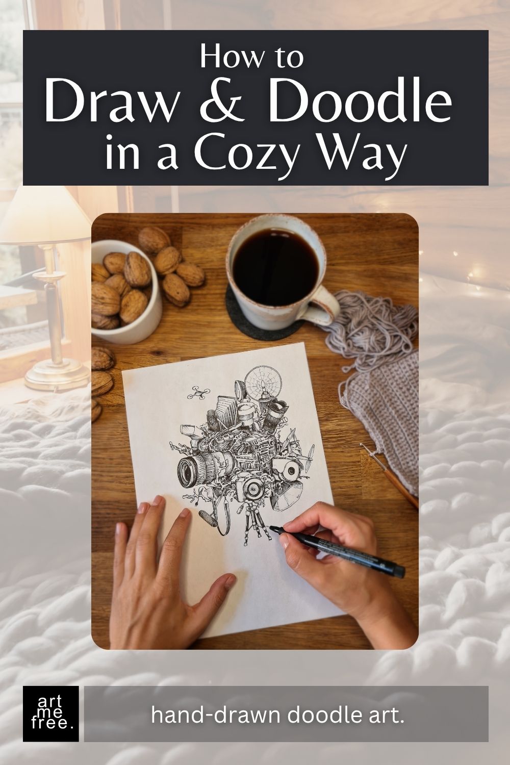 cozy doodles pen art