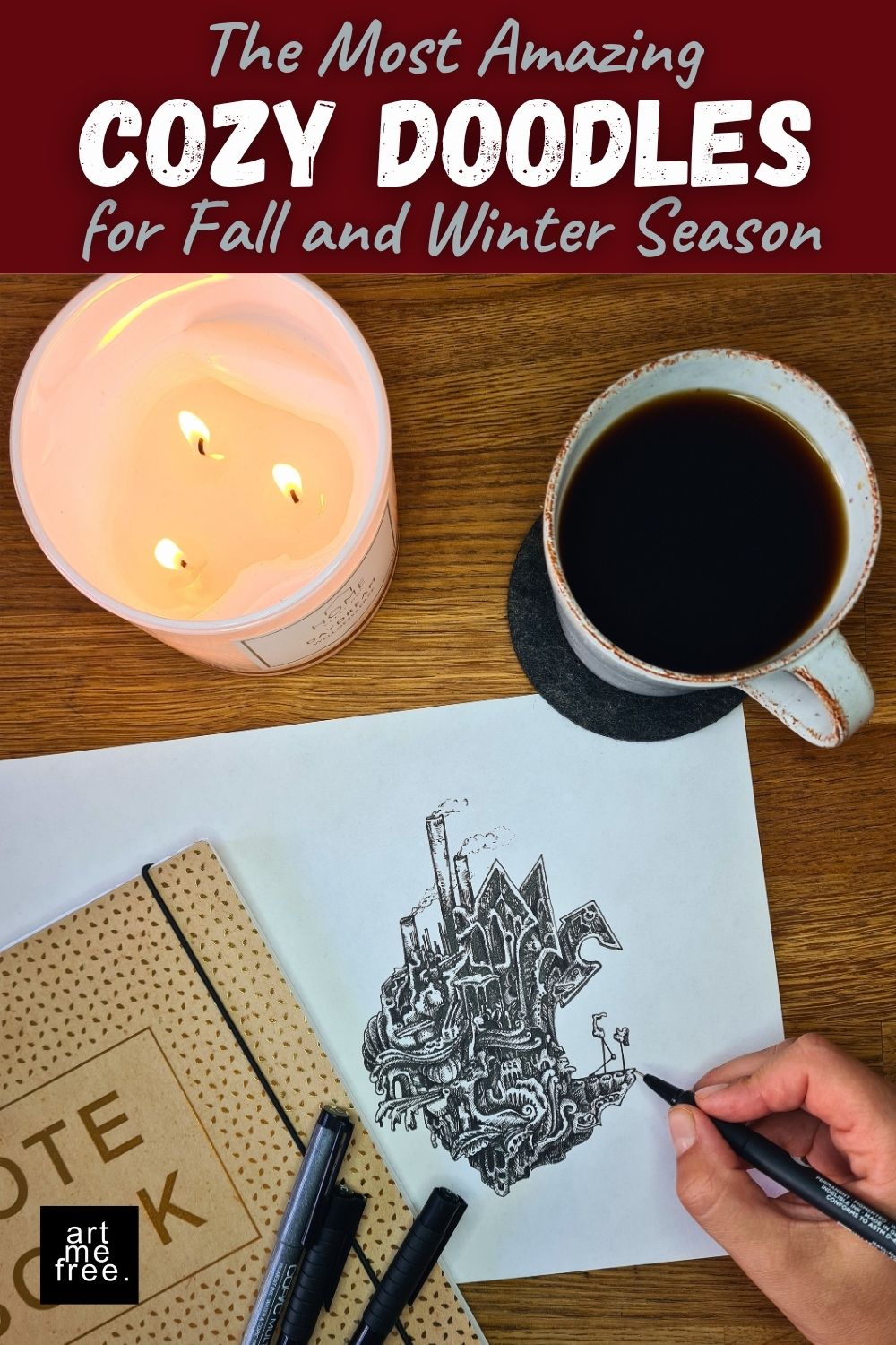 cozy doodles drawing ideas