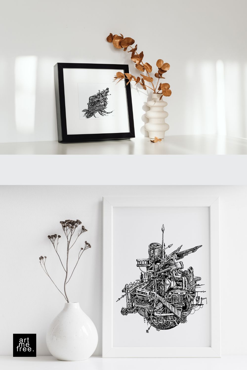 fall styling for your home with doodle wall art