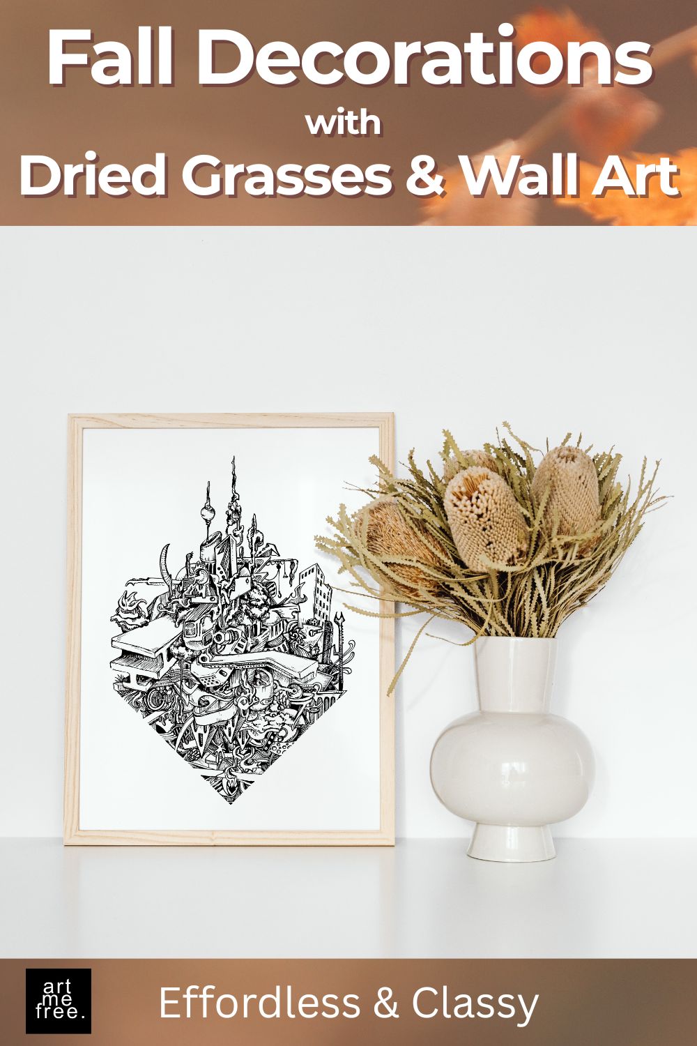 doodle art fall decor
