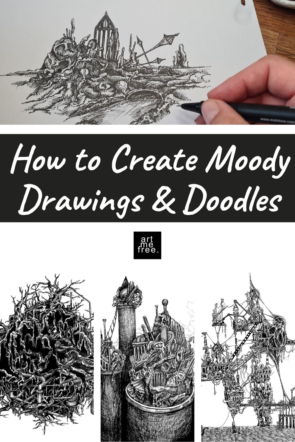 how to create moody drawings