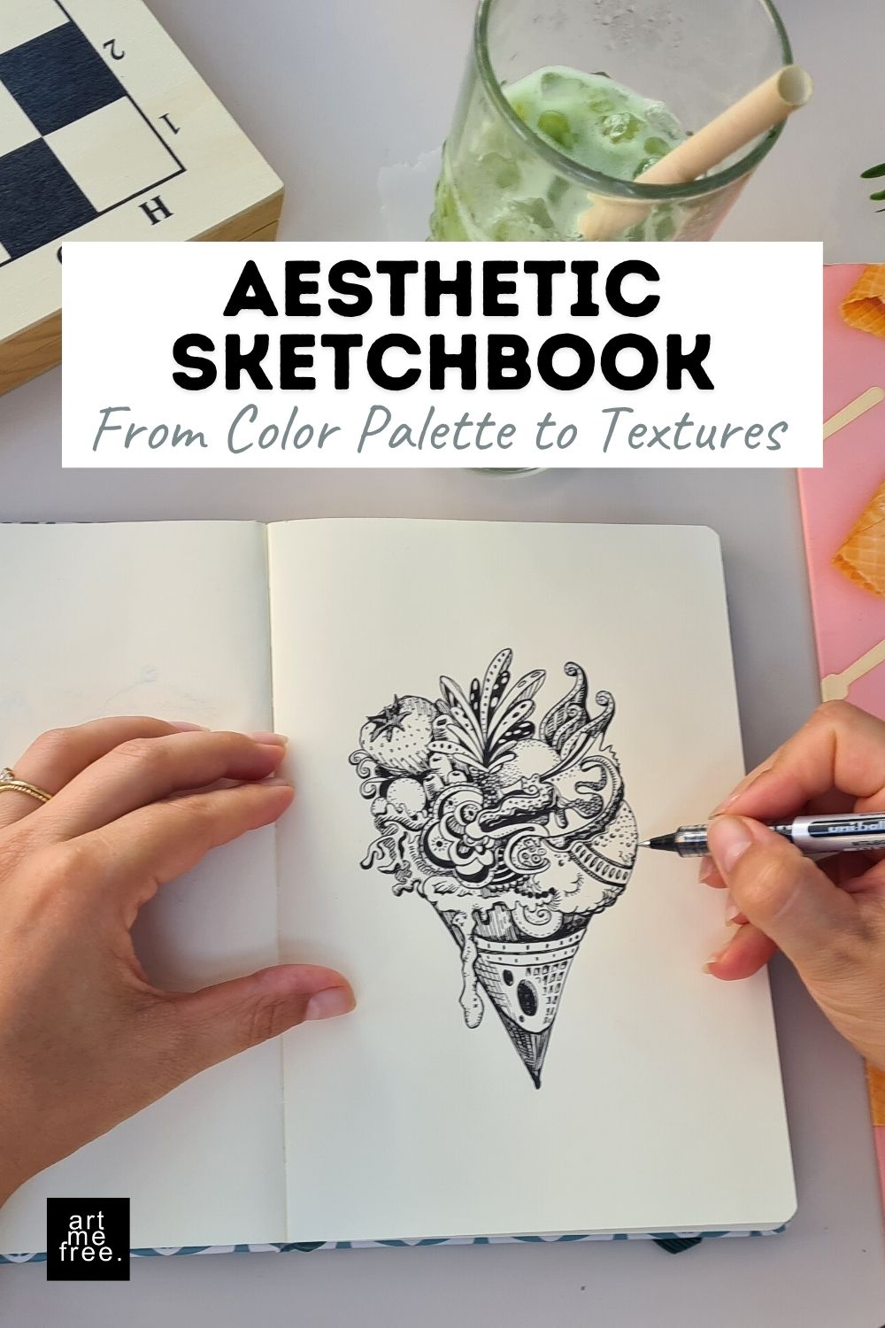 Easy sketchbook aesthetic ideas