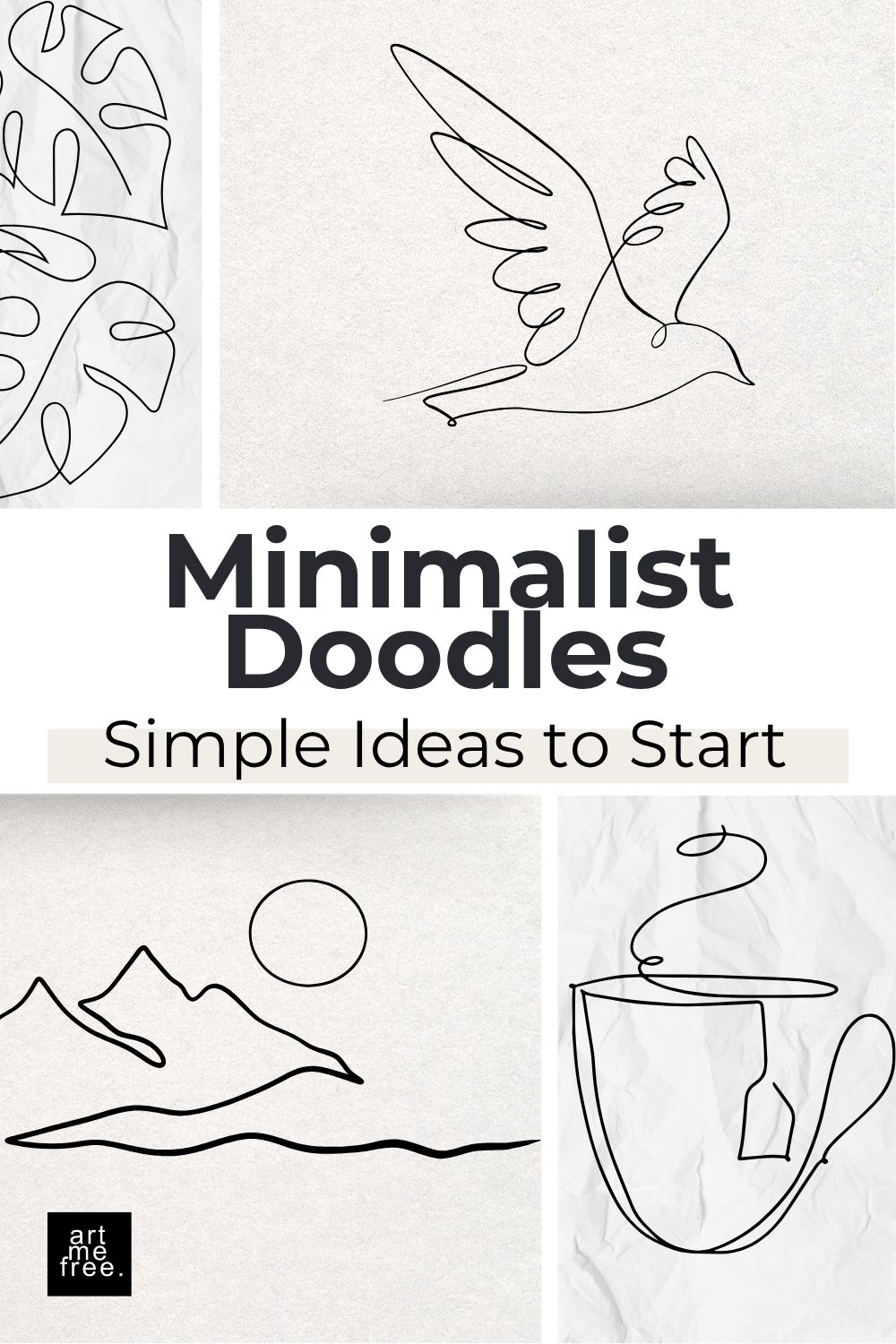 art ideas with minimalist doodles