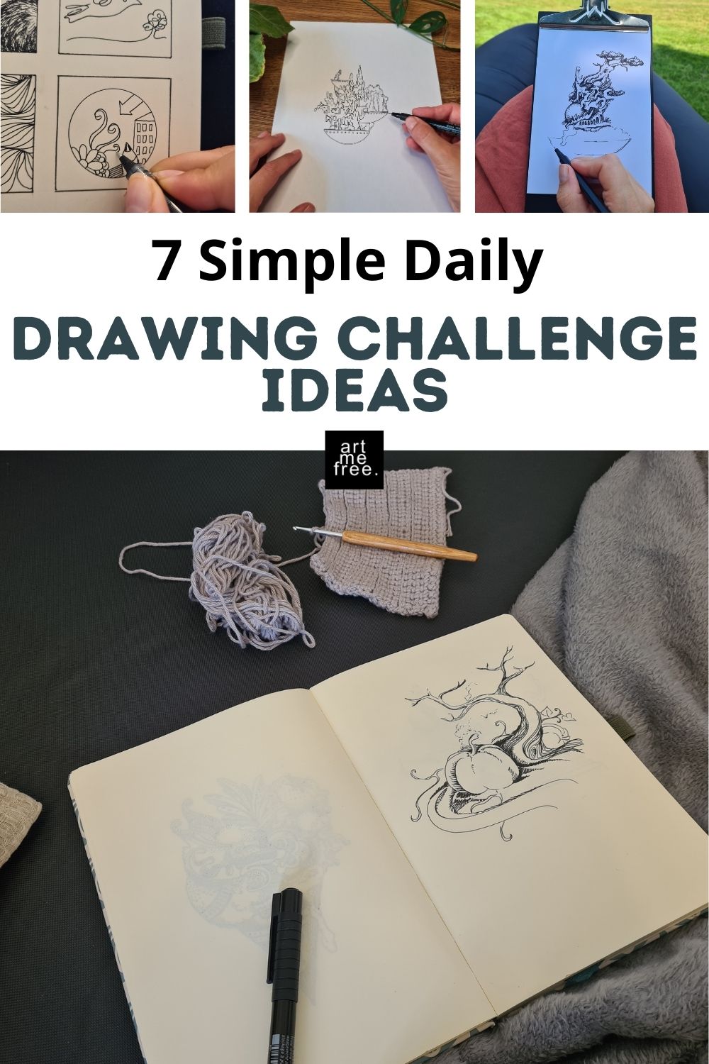 simple daily drawing challenge