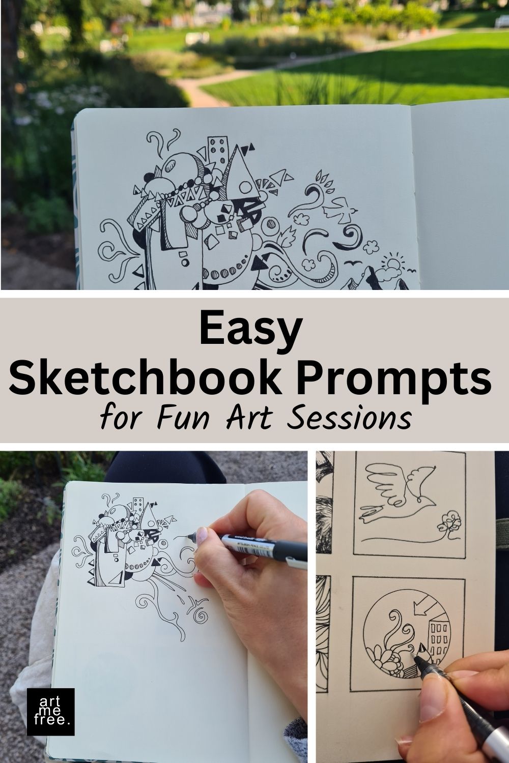 easy sketchbook prompts