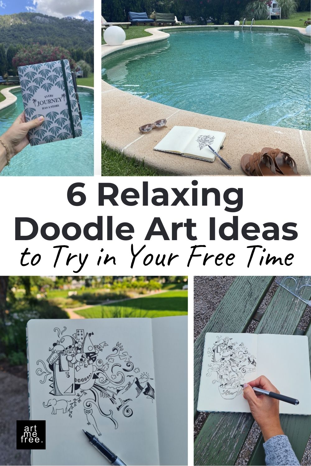 relaxing doodle art