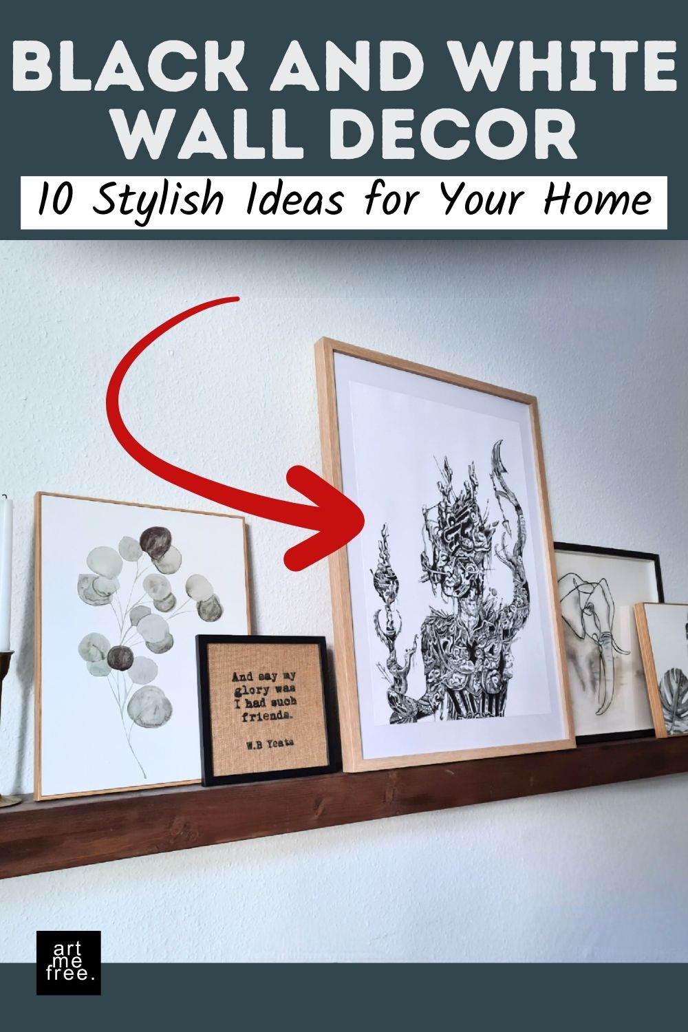 black and white art prints