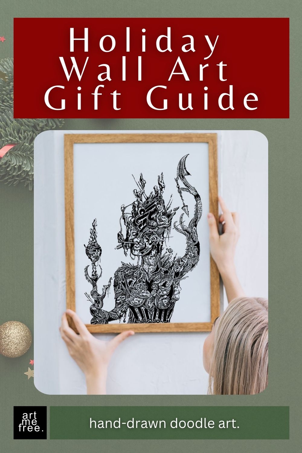 holiday gift wall art