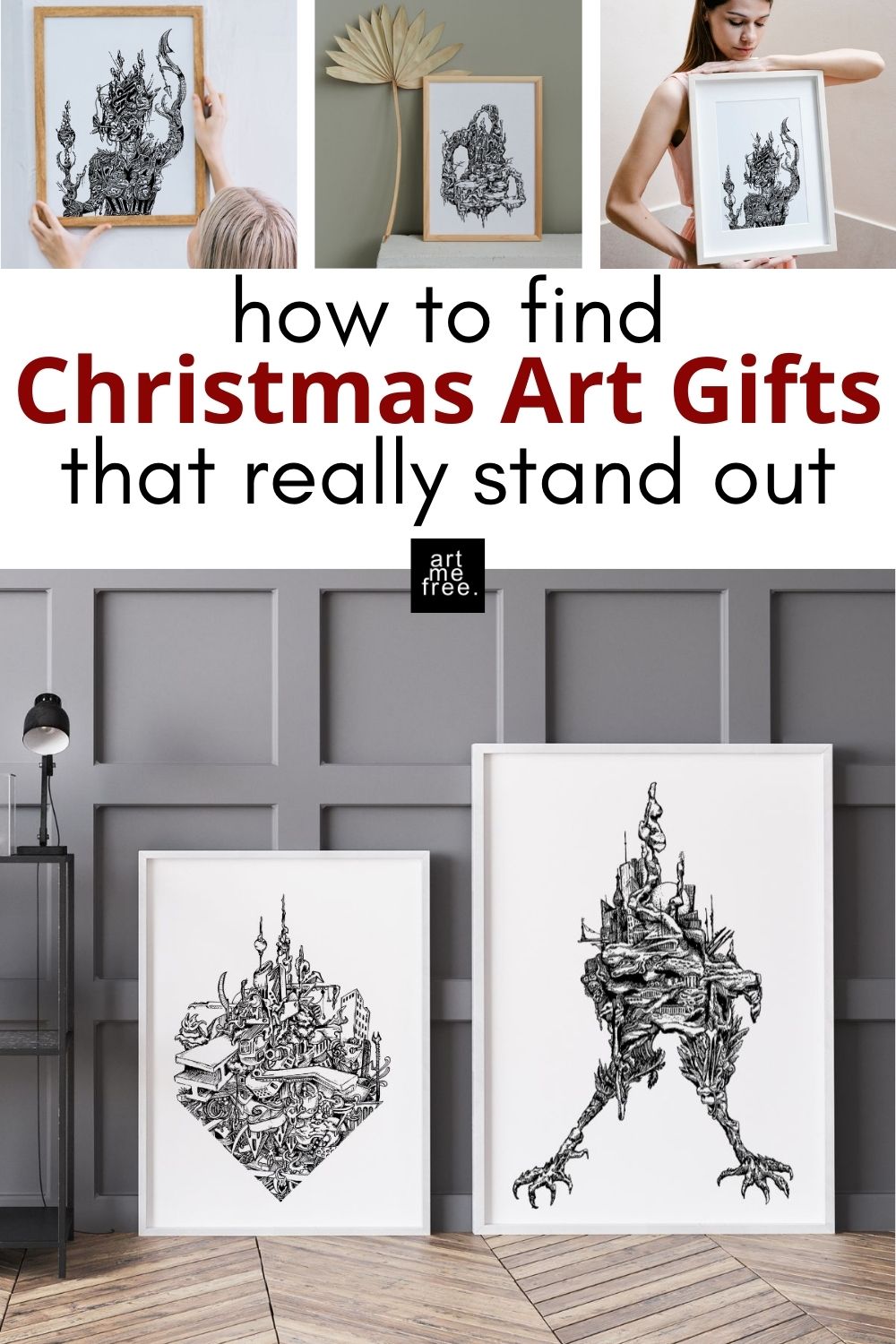 holiday gift wall art ideas