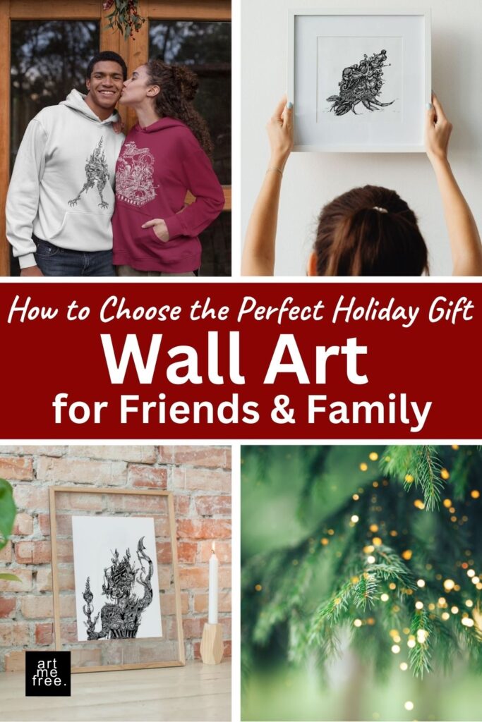 holiday gift wall art