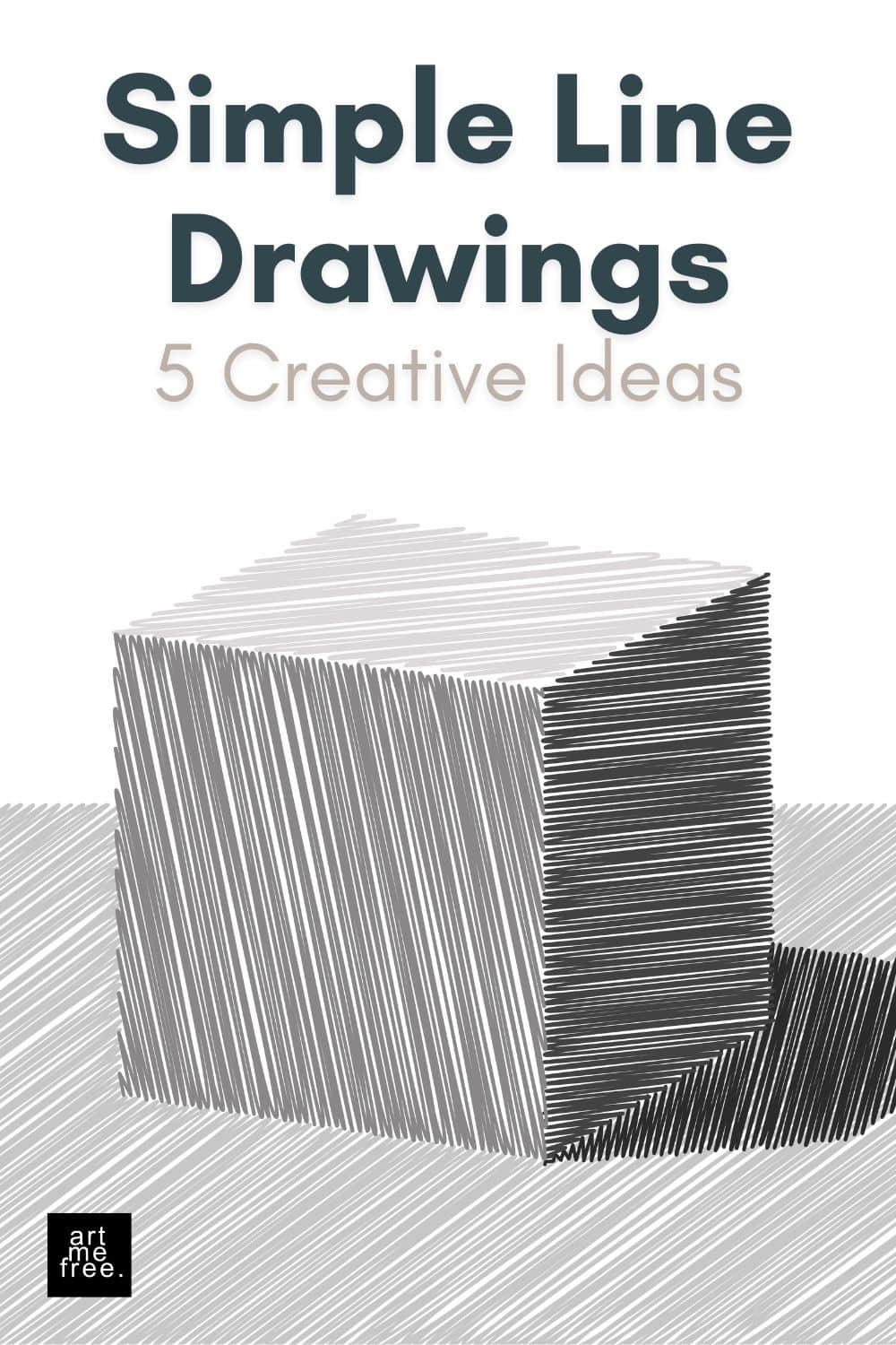easy line drawings