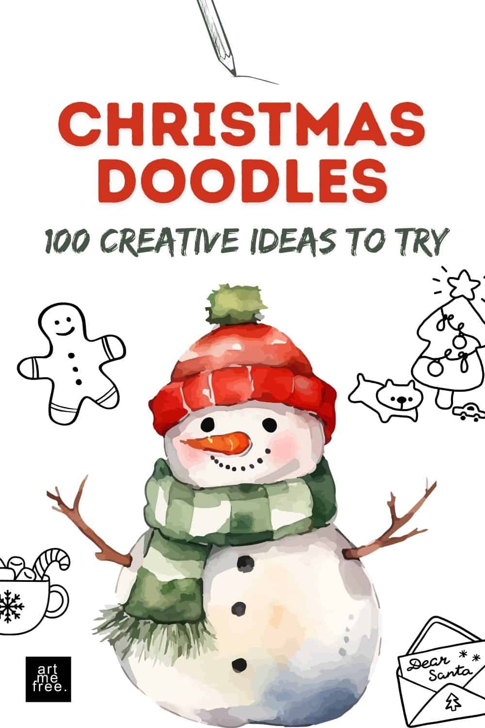 holiday doodle ideas for Christmsw