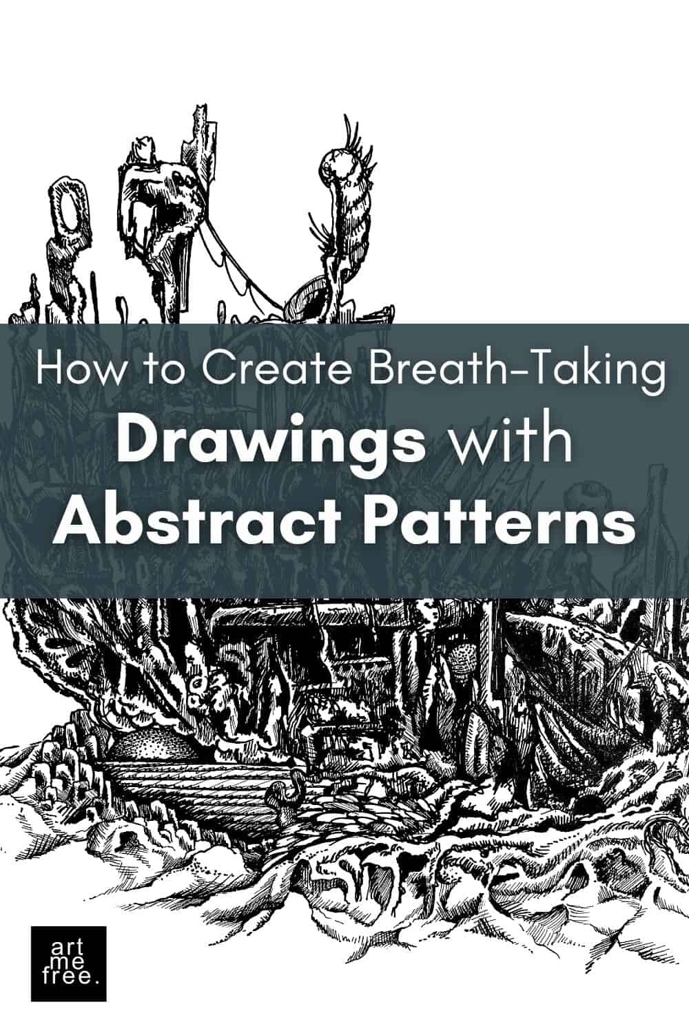 Drawings with abstract patterns