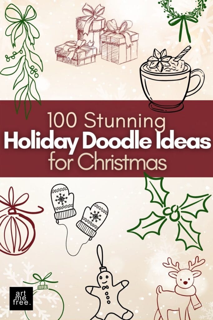 100 holiday doodle ideas for Christmas