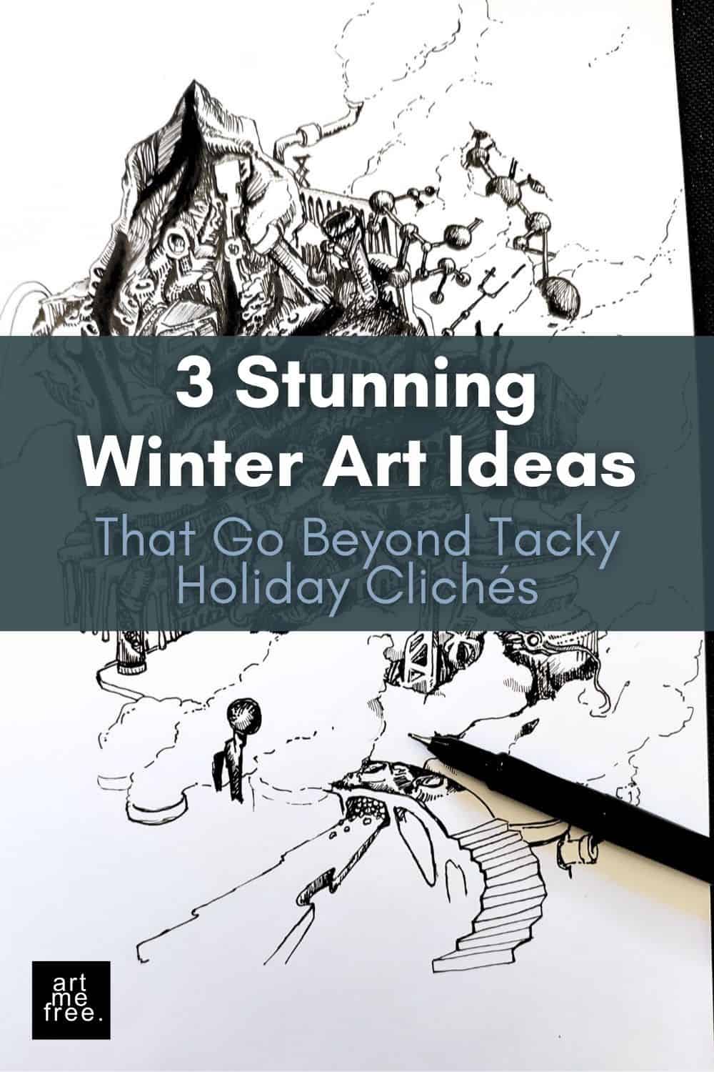 3 winter art ideas