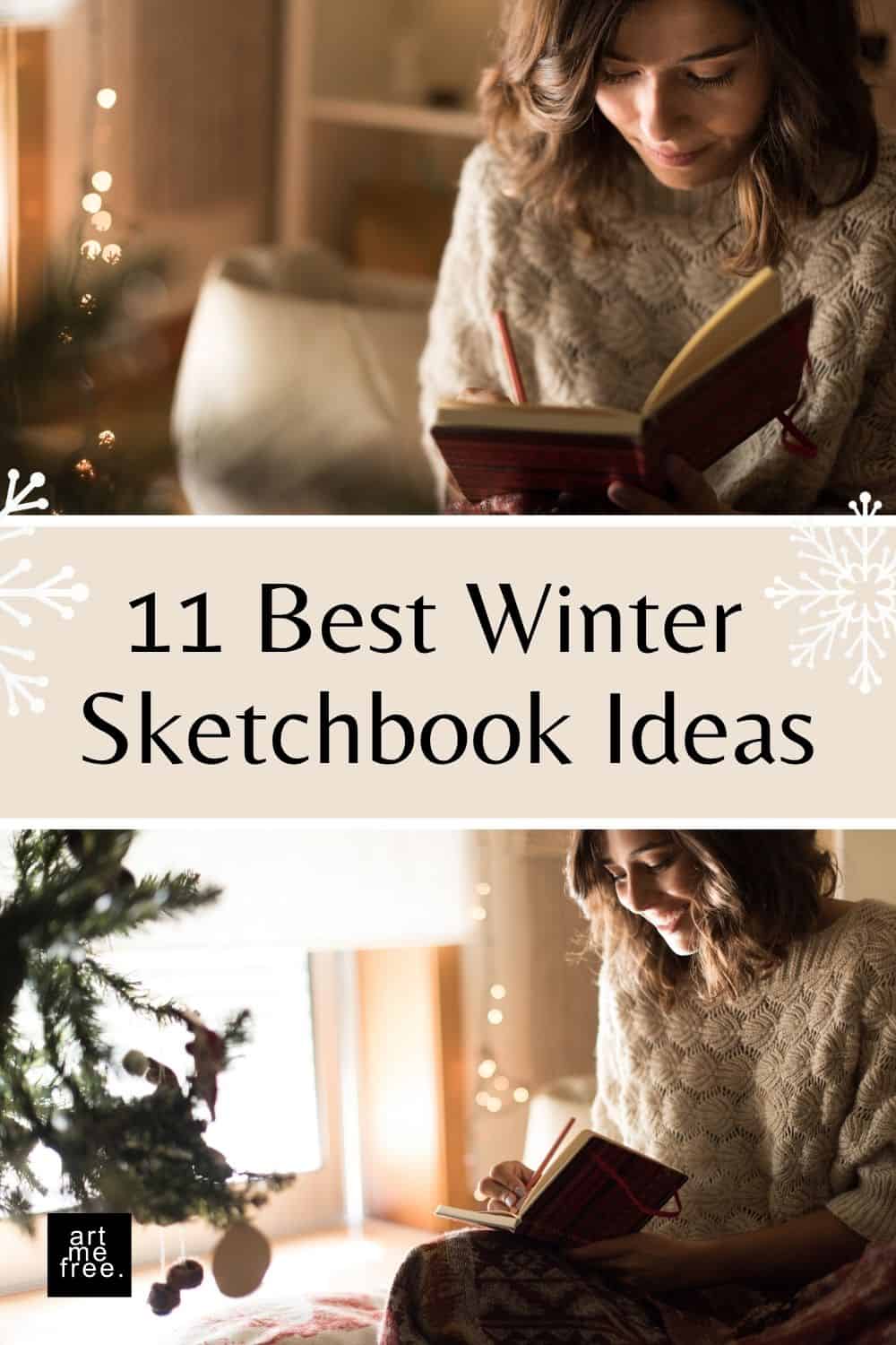 winter sketchbook ideas