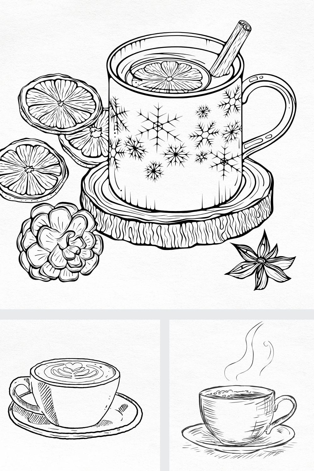 hot winter drink sketch