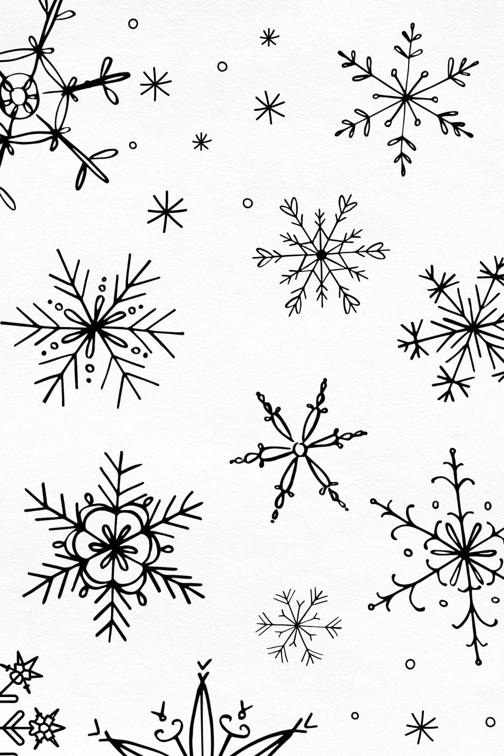 snowflake drawing