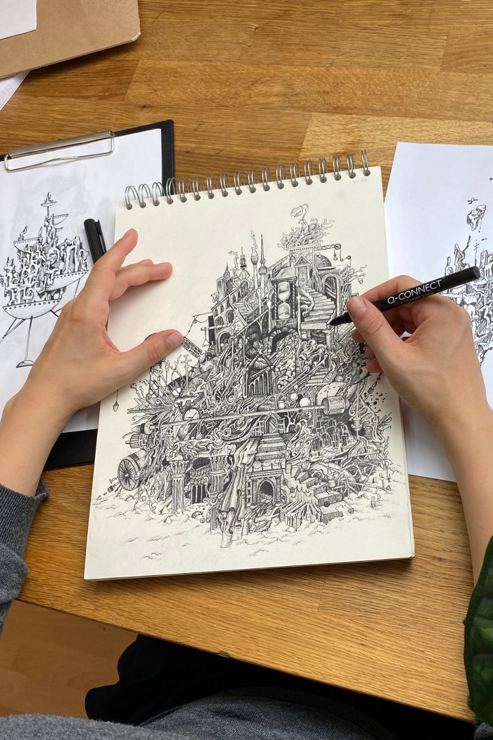 pen drawing of a doodle