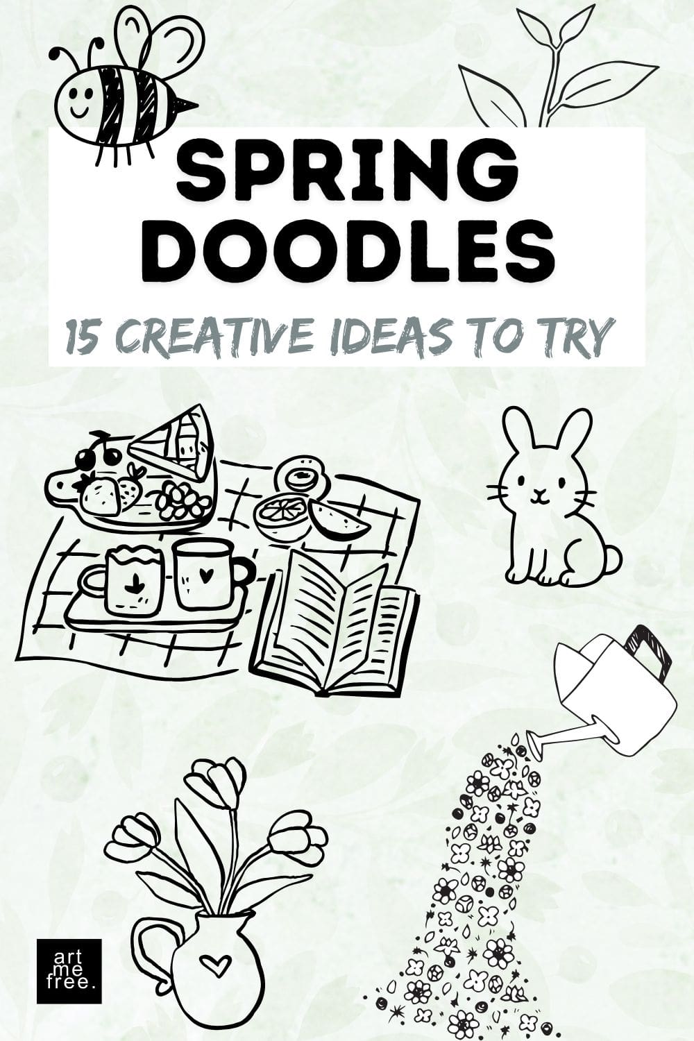 best spring doodles for beginners