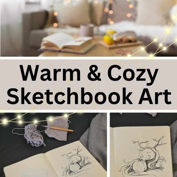 warm and cozy sketchbook art