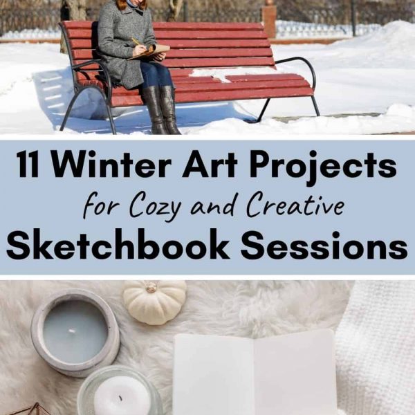 winter sketchbook drawings