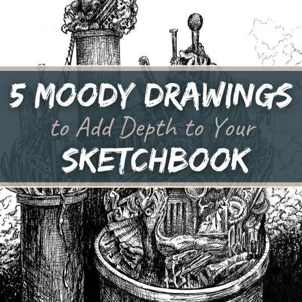 spooky drawing