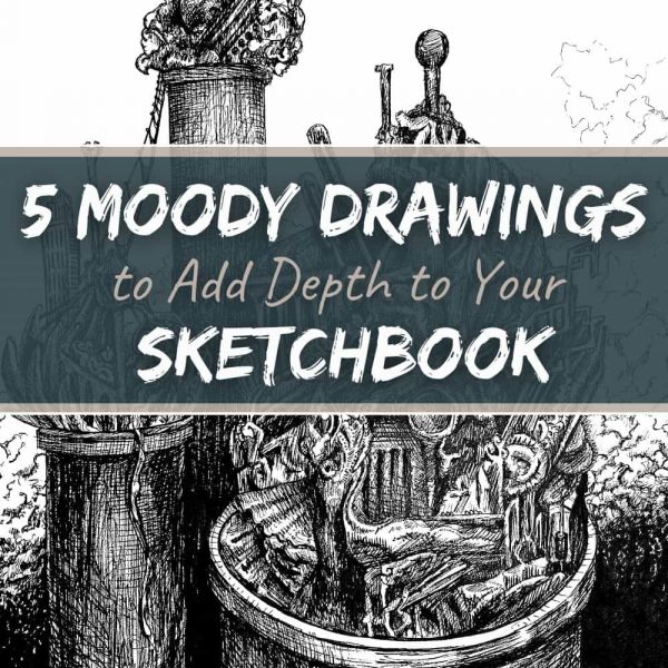 spooky drawing